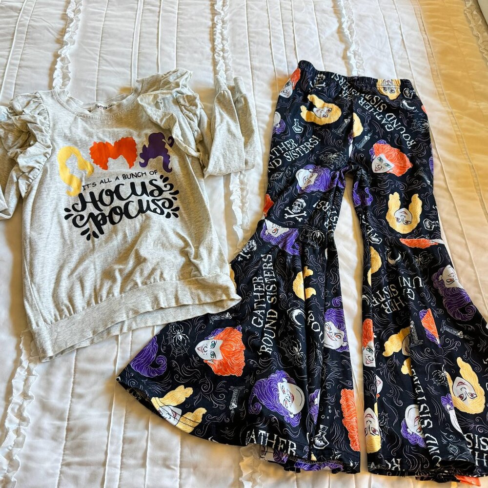 Kids Hocus Pocus Matching Set - Gray and Black